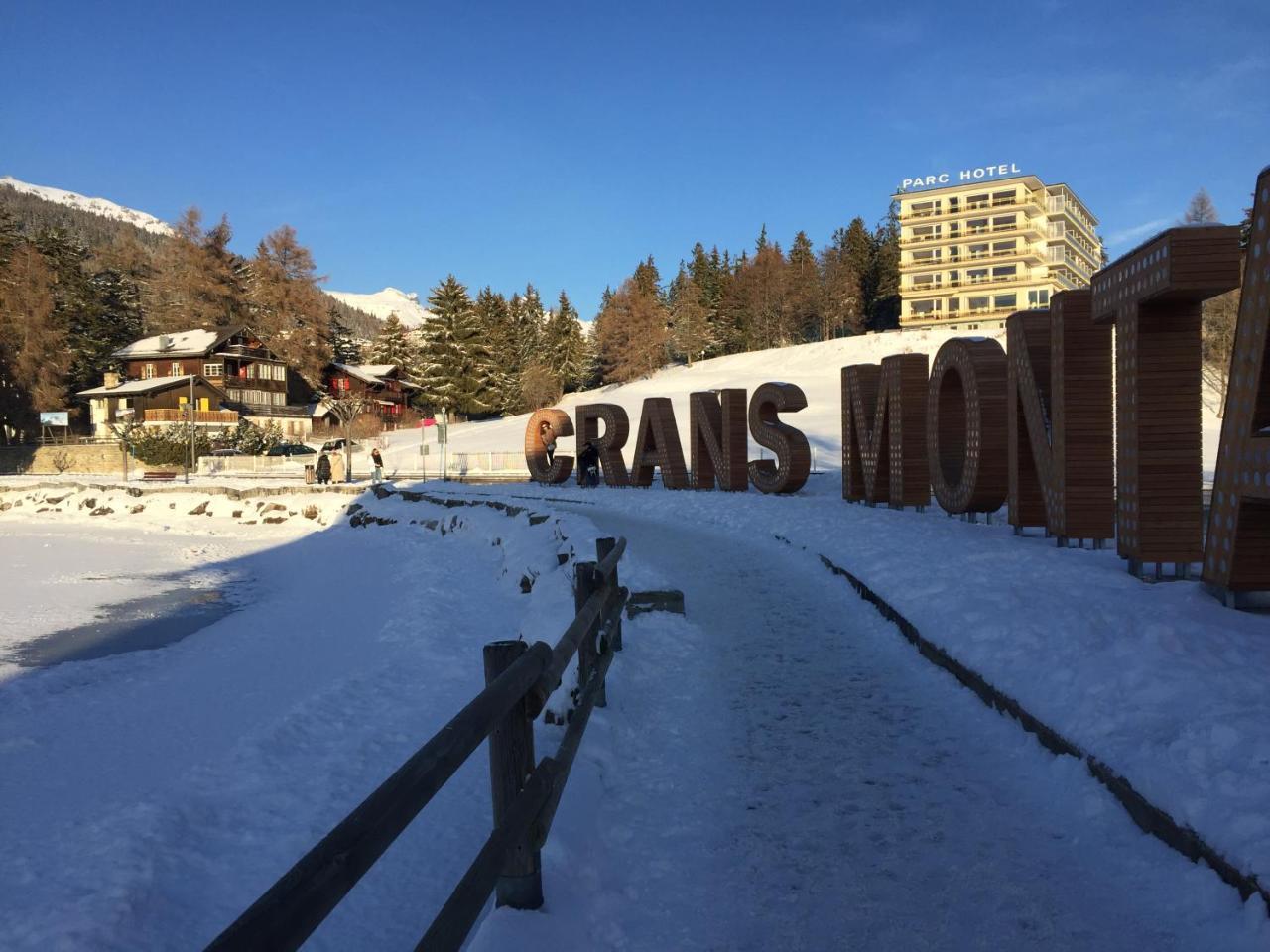 Plein Centre, Ski A Pied, Vue, Calme Crans-Montana Extérieur photo